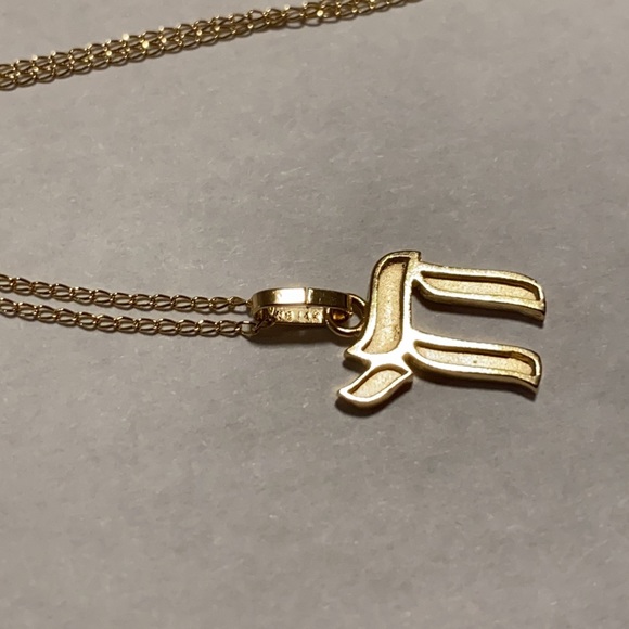 Chai 14k gold necklace - Picture 5 of 5